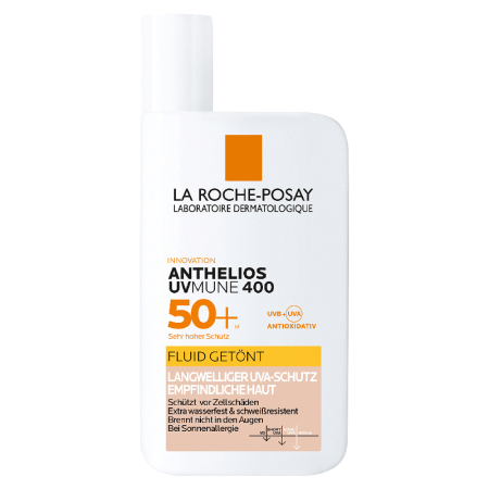 Laroche-Posay Anthelios UVMUNE 400 Fluide teinte sensitive skin SPF 50+ , กันแดด ,ครีมกันแดด ,ลา โรช-โพเซย์ La Roche-Posay , กันแดดยี่ห้อไหนดี , กันแดด ลา โรช